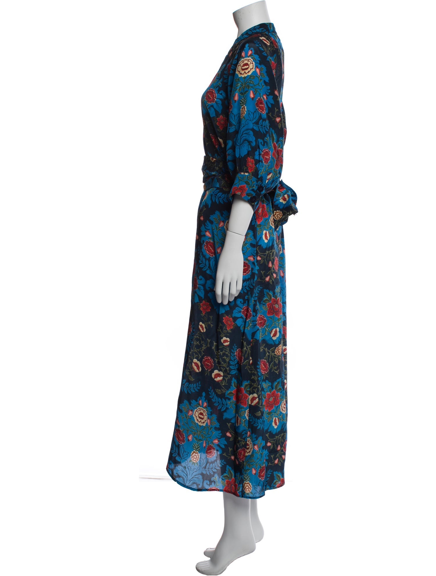Farm Rio Floral Print Long Dress