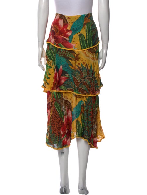 Farm Rio Printed Midi Length Skirt