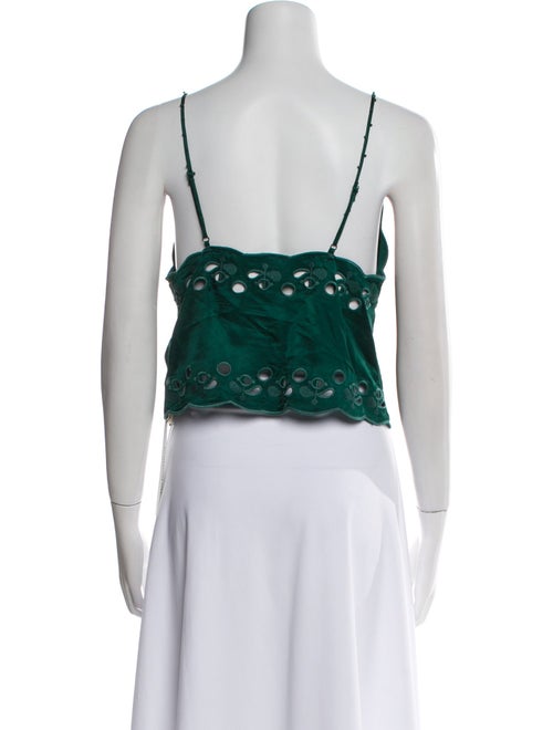 Farm Rio V-Neck Sleeveless Crop Top