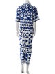 Farm Rio Printed V-Neck Jumpsuit