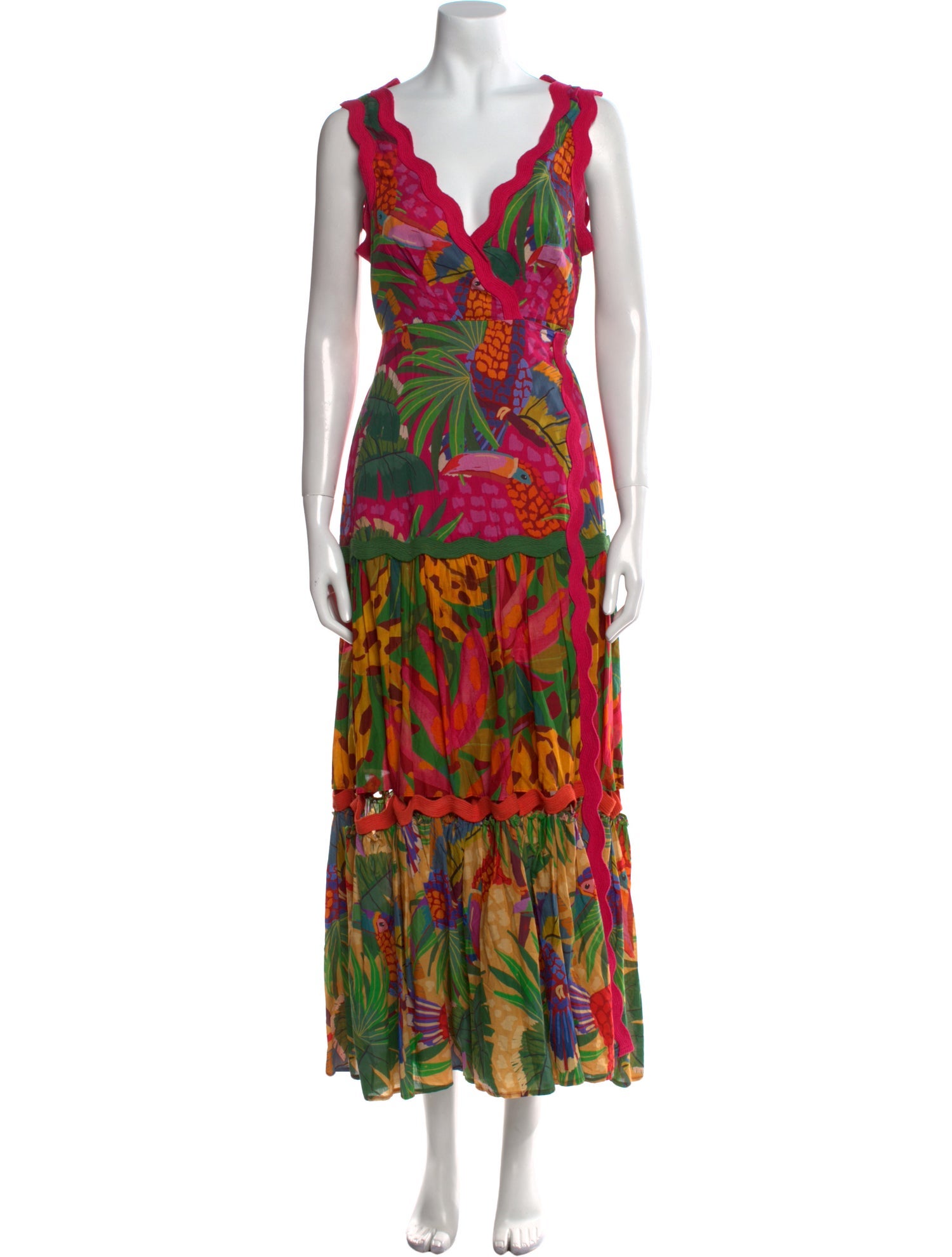 Farm Rio Printed Long Dress