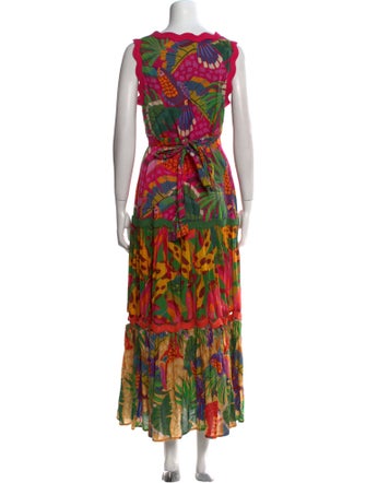 Farm Rio Printed Long Dress