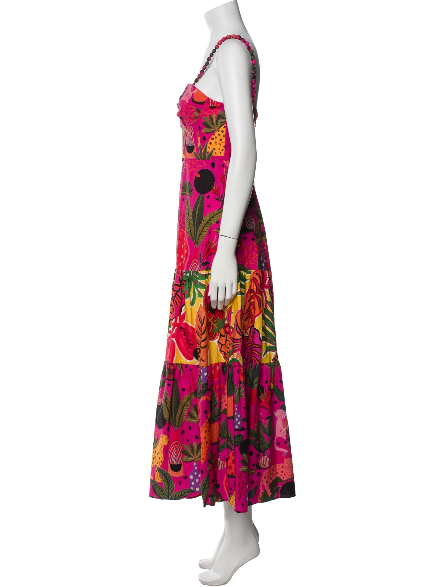Farm Rio Floral Print Long Dress