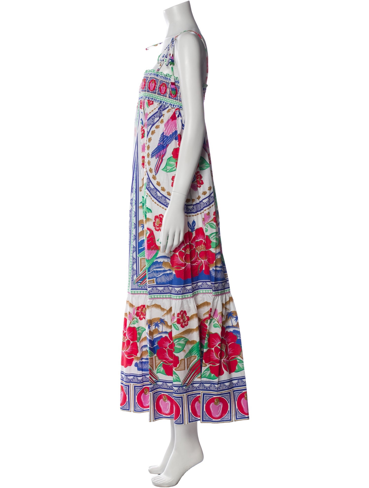 Farm Rio Floral Print Long Dress