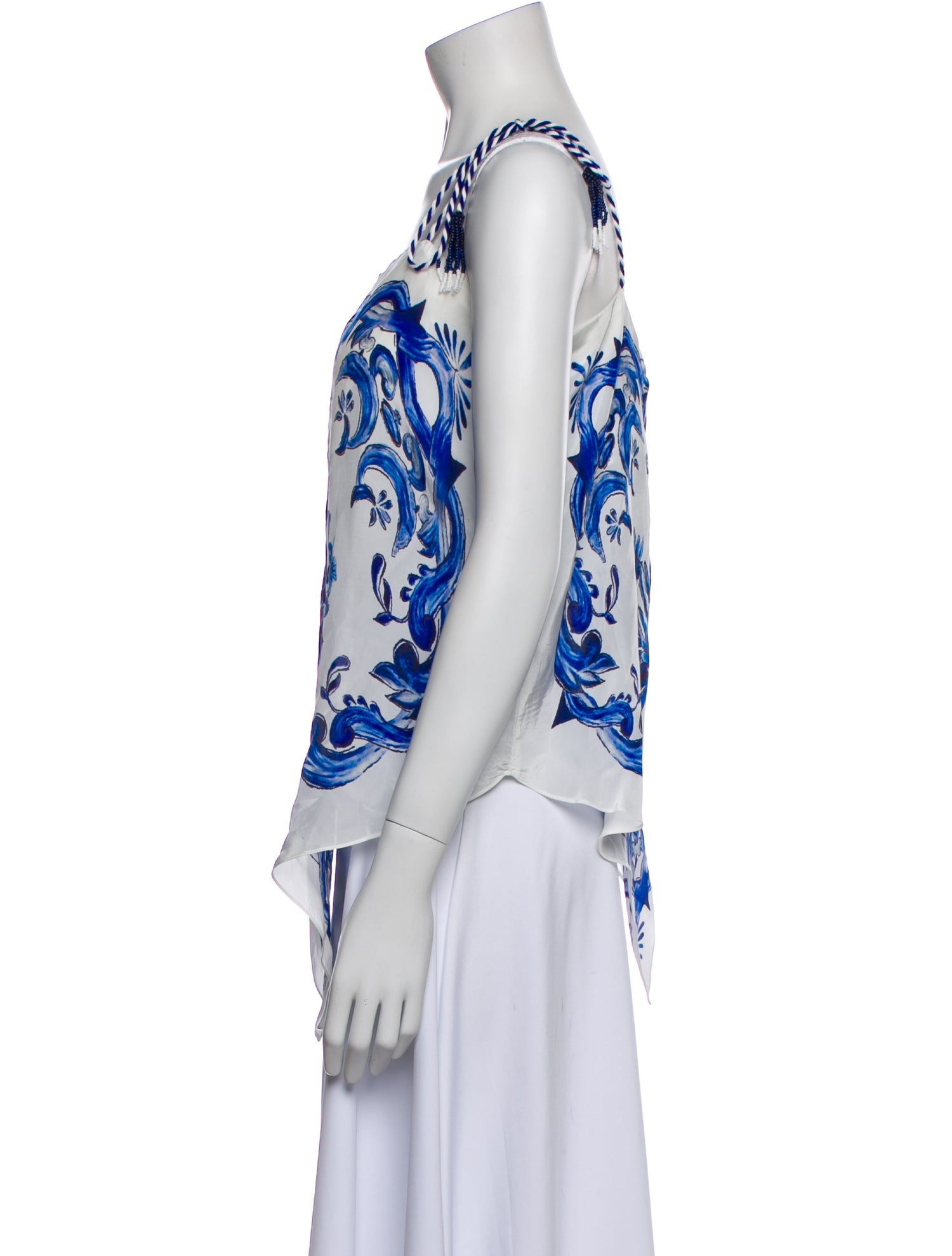 Farm Rio Floral Print Square Neckline Top w/ Tags