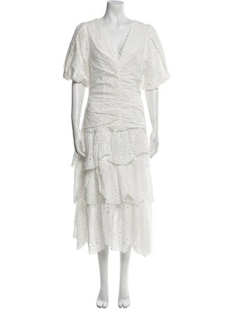 Farm Rio V-Neck Long Dress