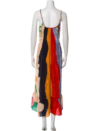 Farm Rio Striped Long Dress