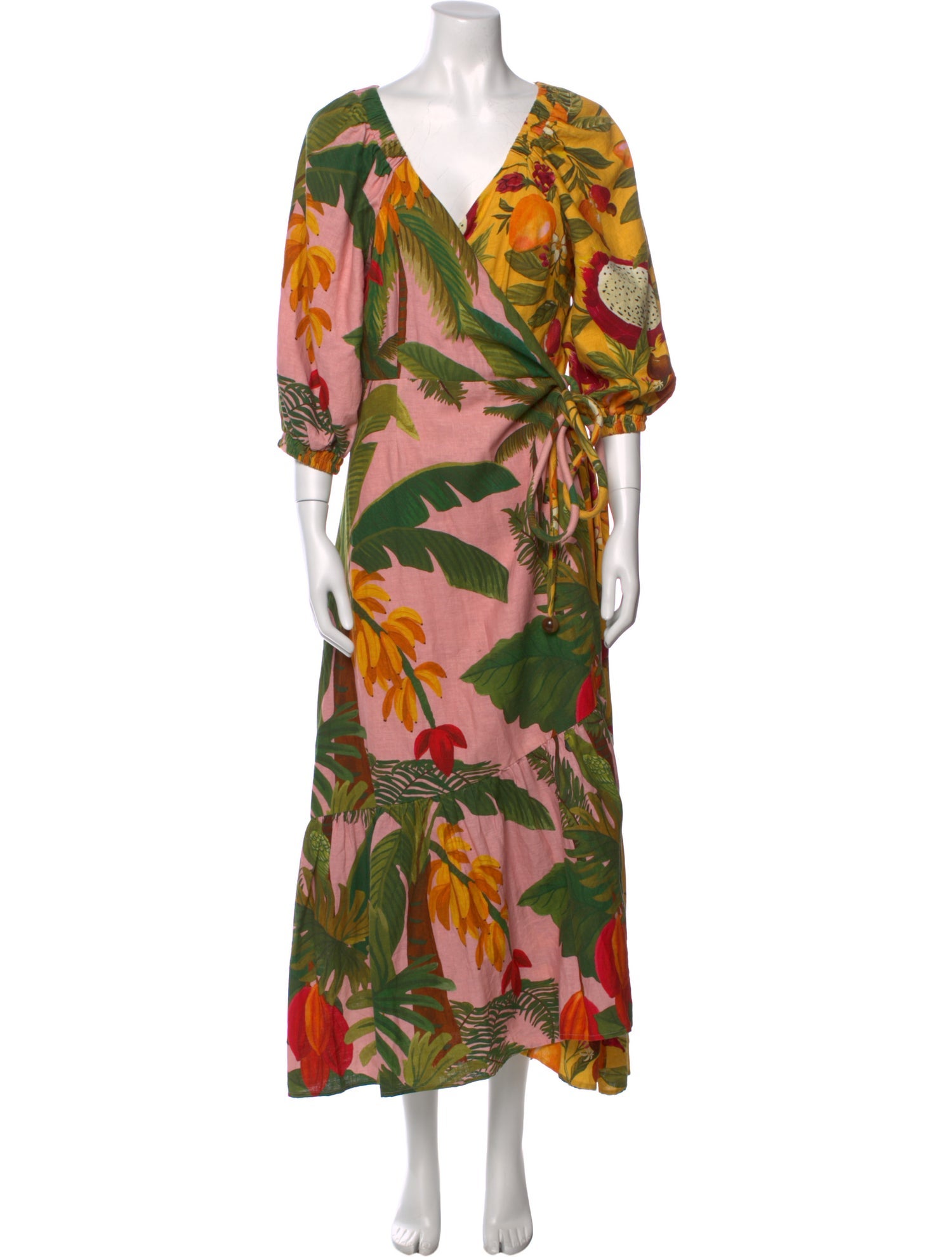 Farm Rio Linen Long Dress