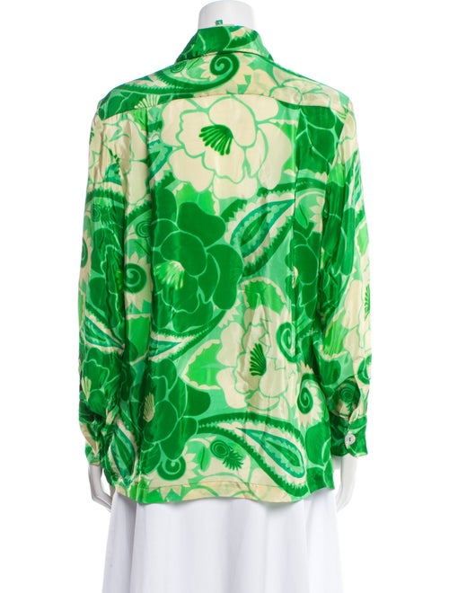 Farm Rio Floral Print Long Sleeve Button-Up Top