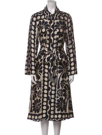 Farm Rio Polka Dot Print Midi Length Dress