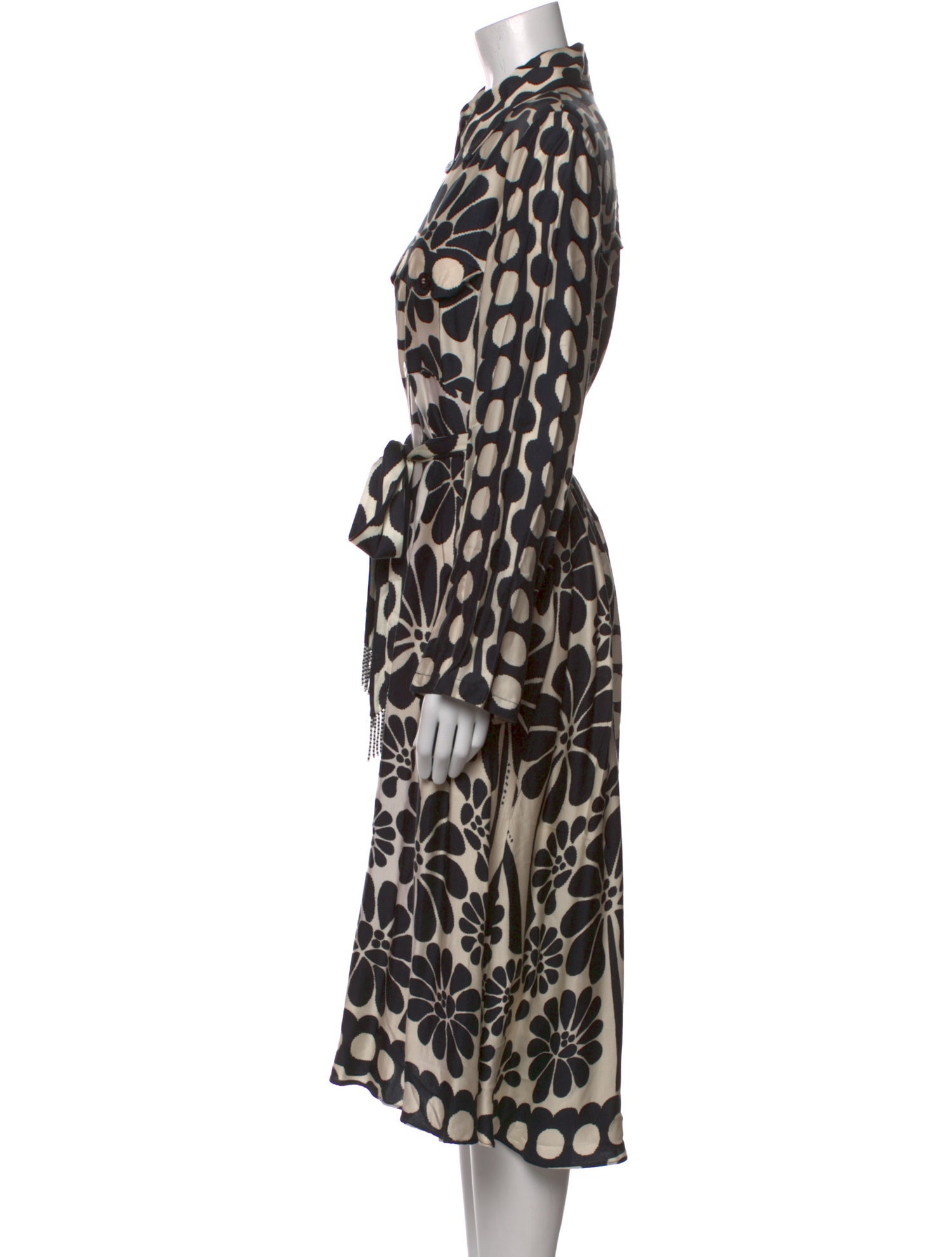 Farm Rio Polka Dot Print Midi Length Dress