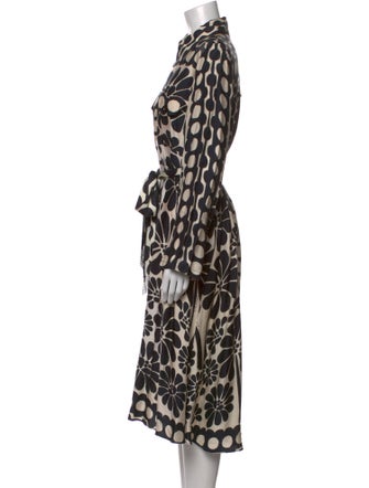 Farm Rio Polka Dot Print Midi Length Dress