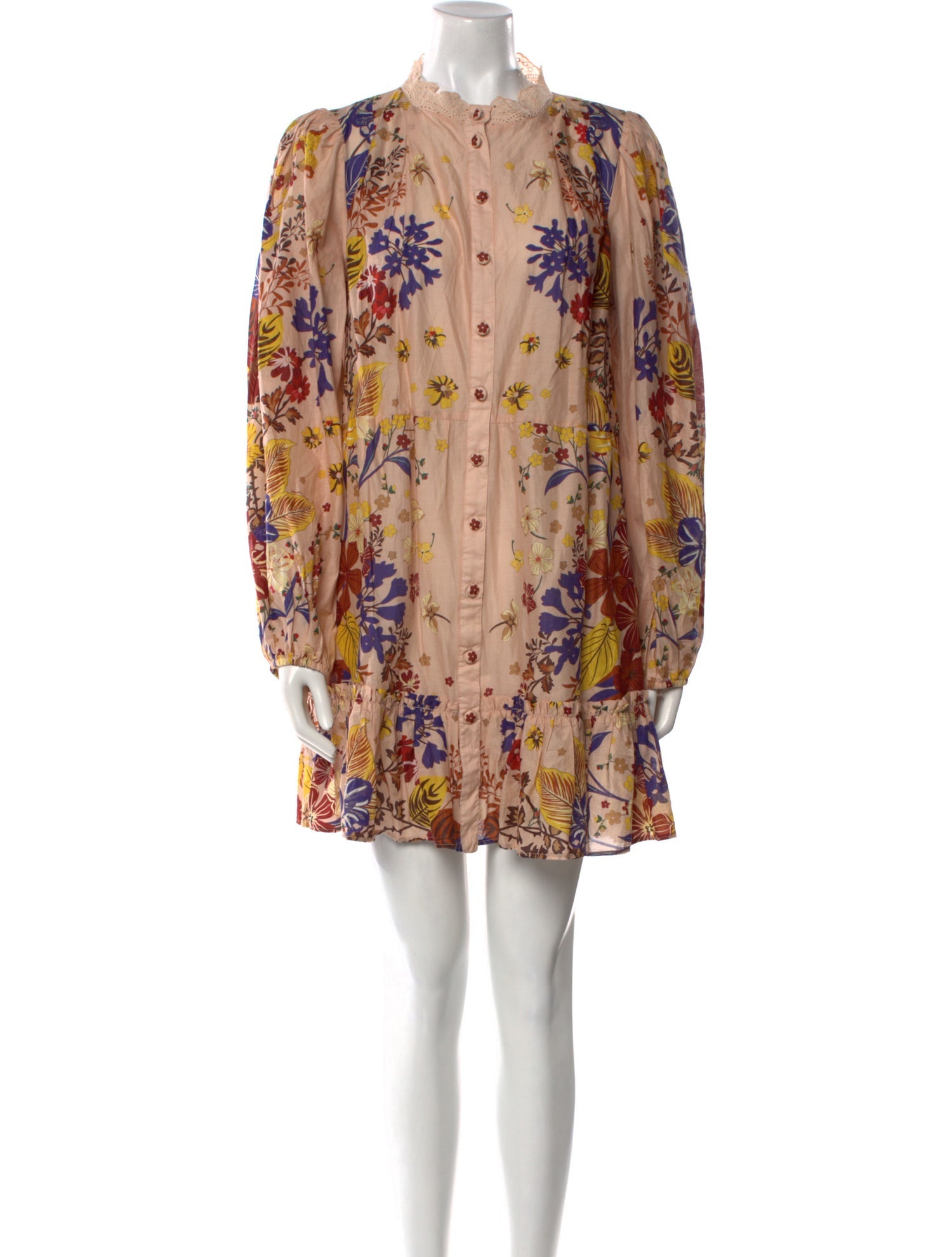 Farm Rio Floral Print Mini Dress w/ Tags