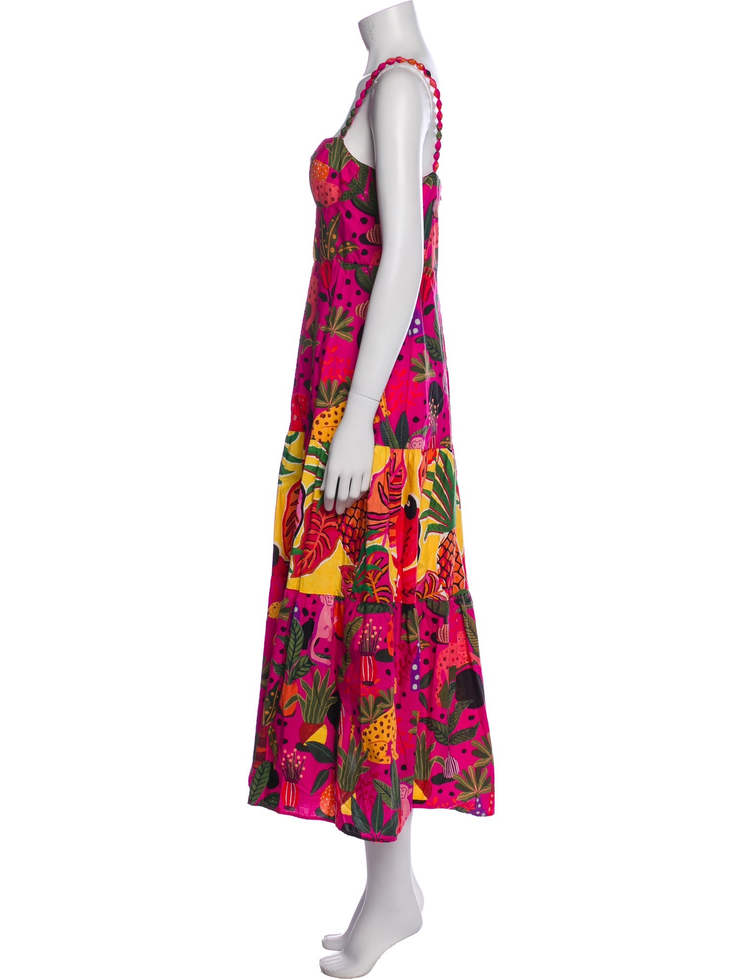 Farm Rio Floral Print Long Dress