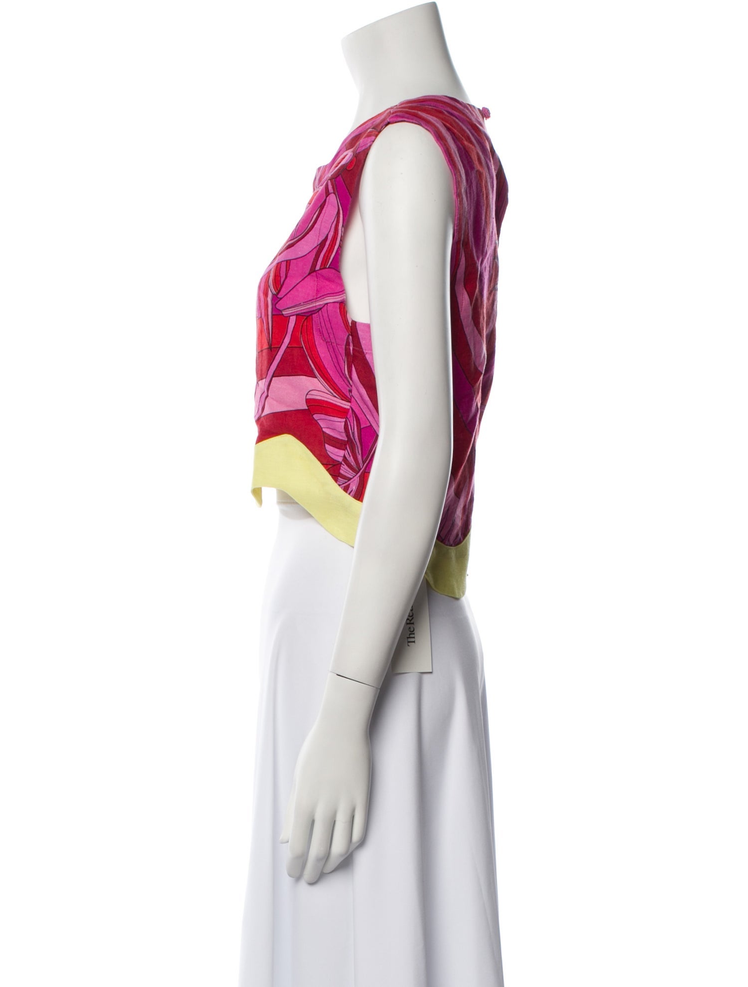 Farm Rio Linen Printed Crop Top