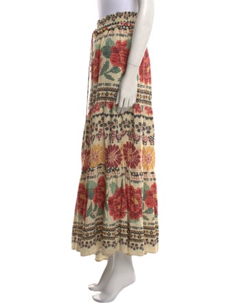 Farm Rio Floral Print Midi Length Skirt