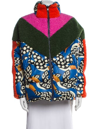 Farm Rio Printed Faux Fur Jacket