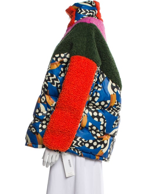 Farm Rio Printed Faux Fur Jacket