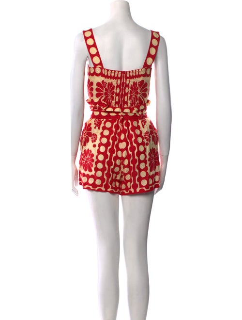 Farm Rio Linen Printed Romper