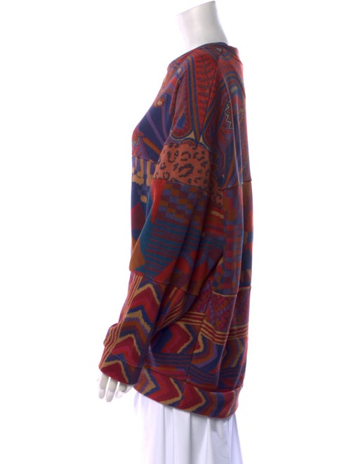 Farm Rio Printed Scoop Neck Sweatshirt