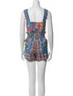 Farm Rio Floral Print Square Neckline Romper