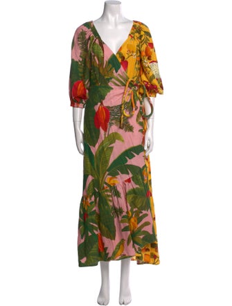 Farm Rio Linen Long Dress