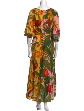 Farm Rio Linen Long Dress