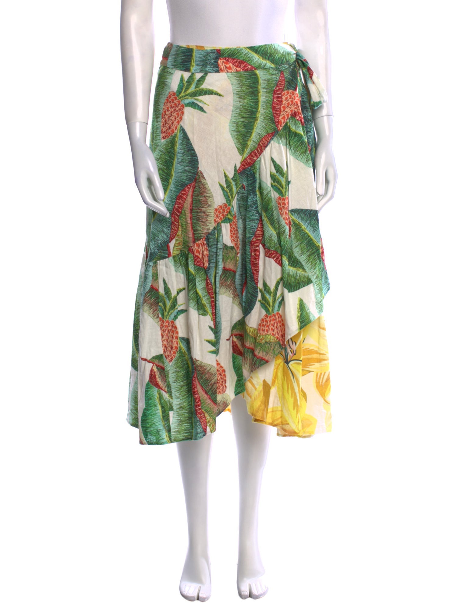Farm Rio Printed Midi Length Skirt