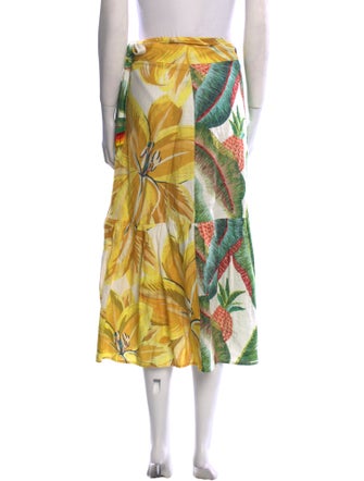 Farm Rio Printed Midi Length Skirt
