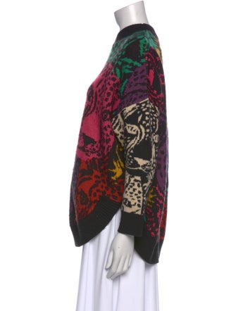 Farm Rio Printed Crew Neck Sweater