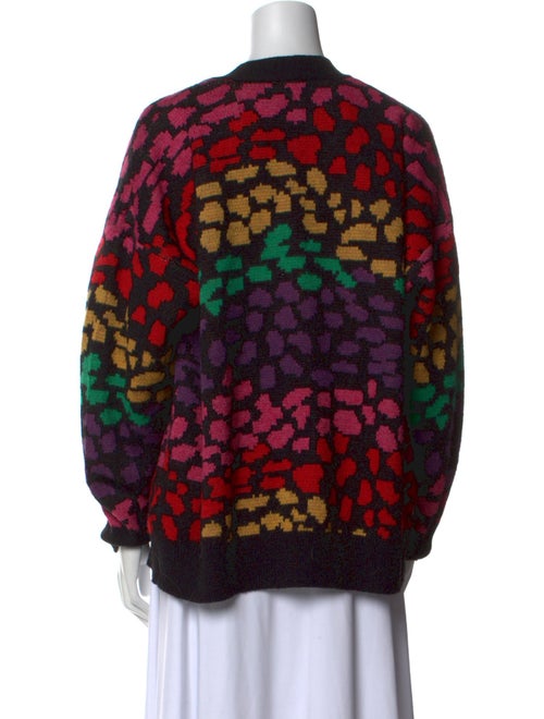 Farm Rio Printed V-Neck Sweater