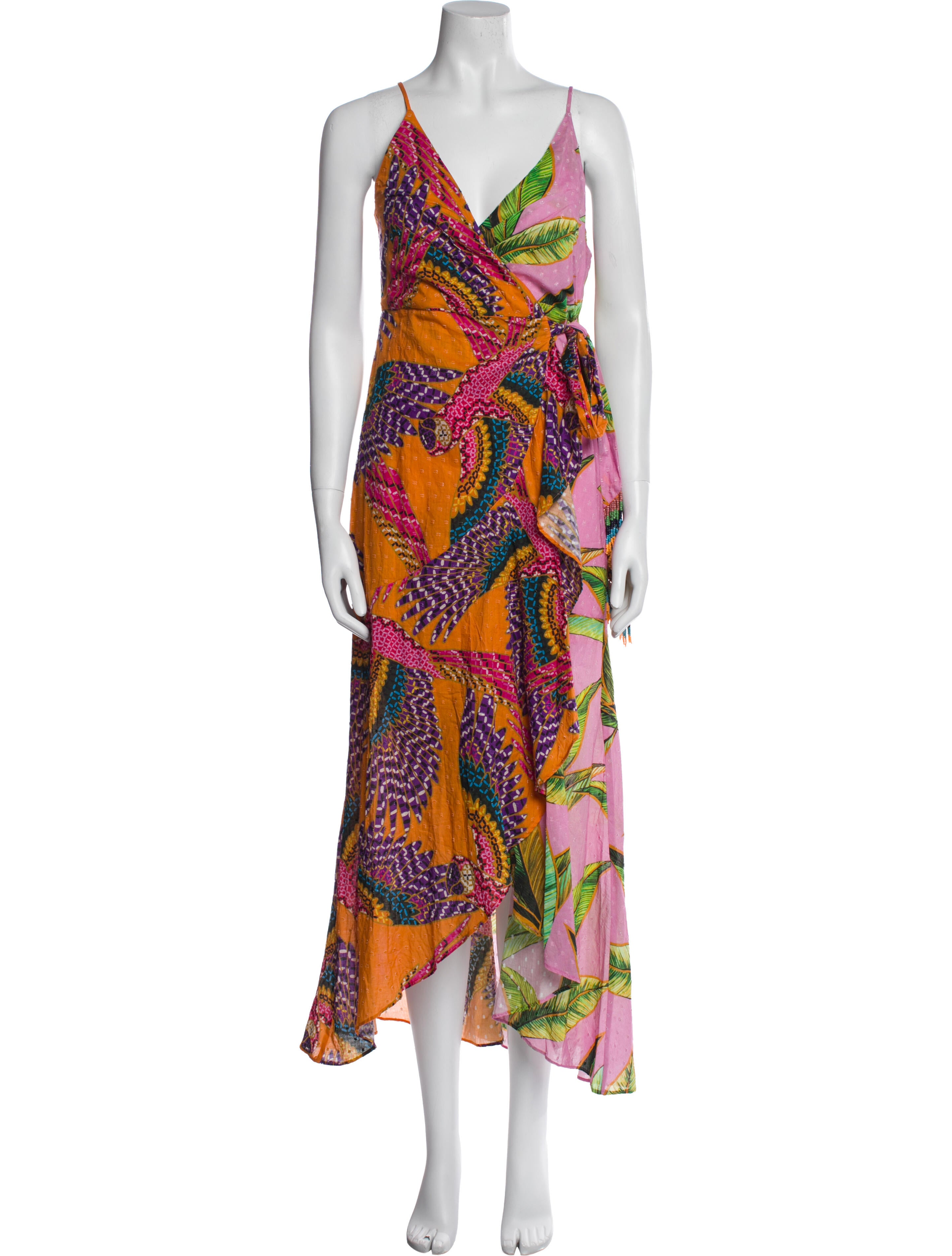 Farm Rio Printed Long Dress w/ Tags