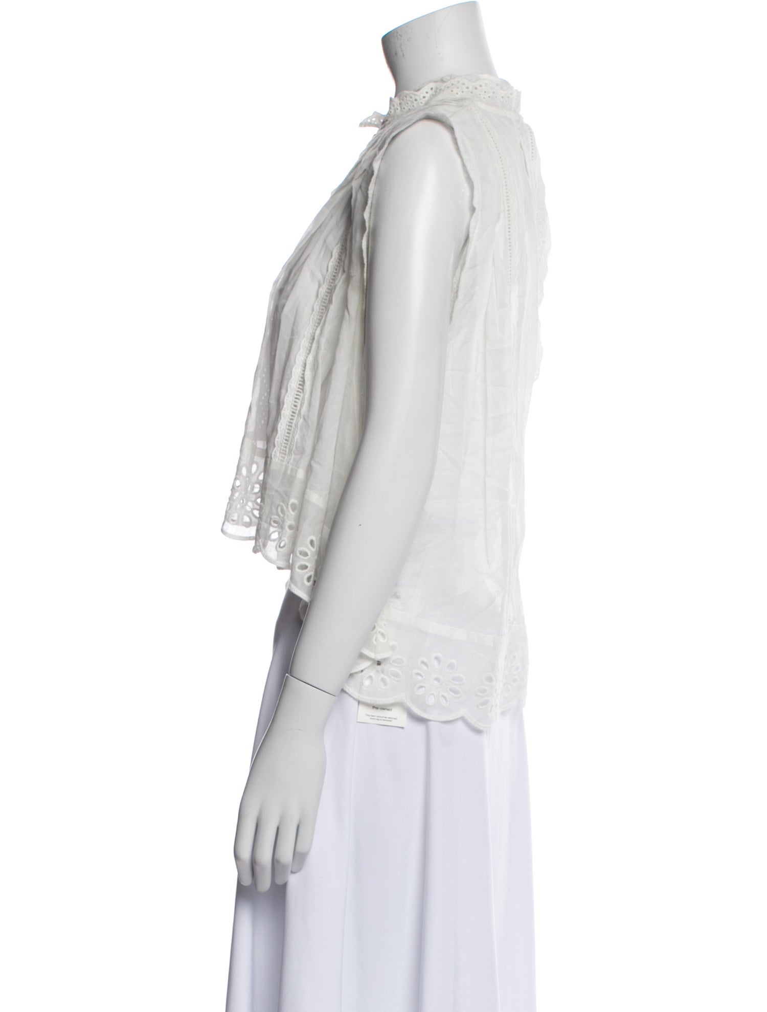 Farm Rio Mock Neck Sleeveless Crop Top