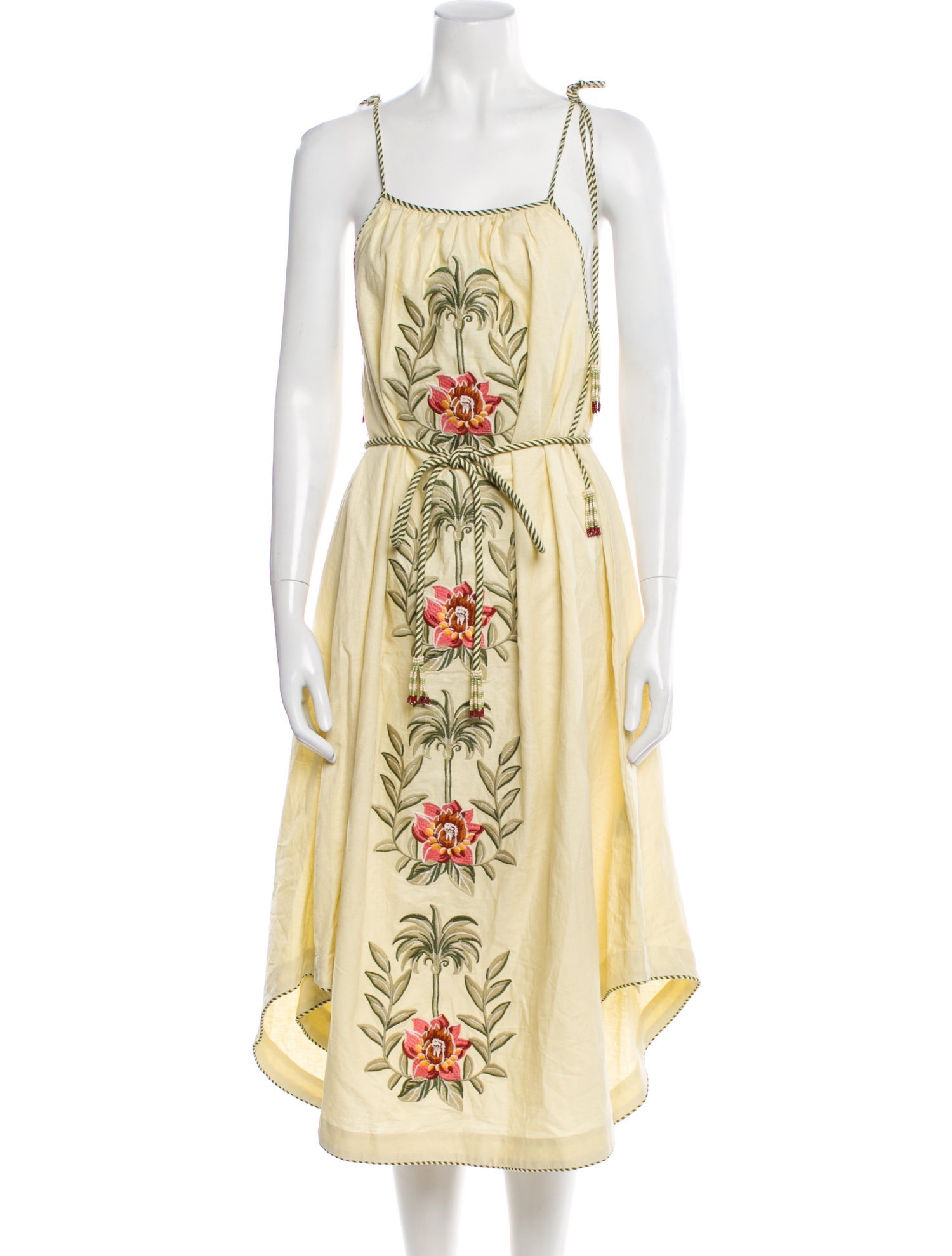 Farm Rio Floral Print Midi Length Dress w/ Tags