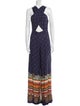 Farm Rio Printed V-Neck Jumpsuit