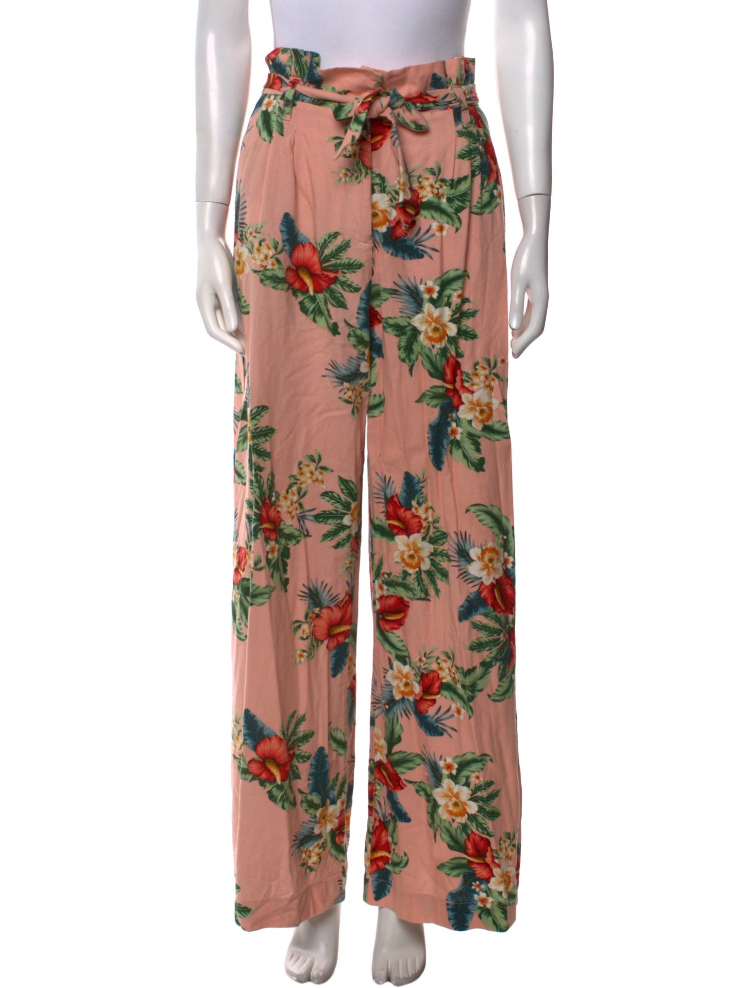 Farm Rio Floral Print Wide Leg Pants