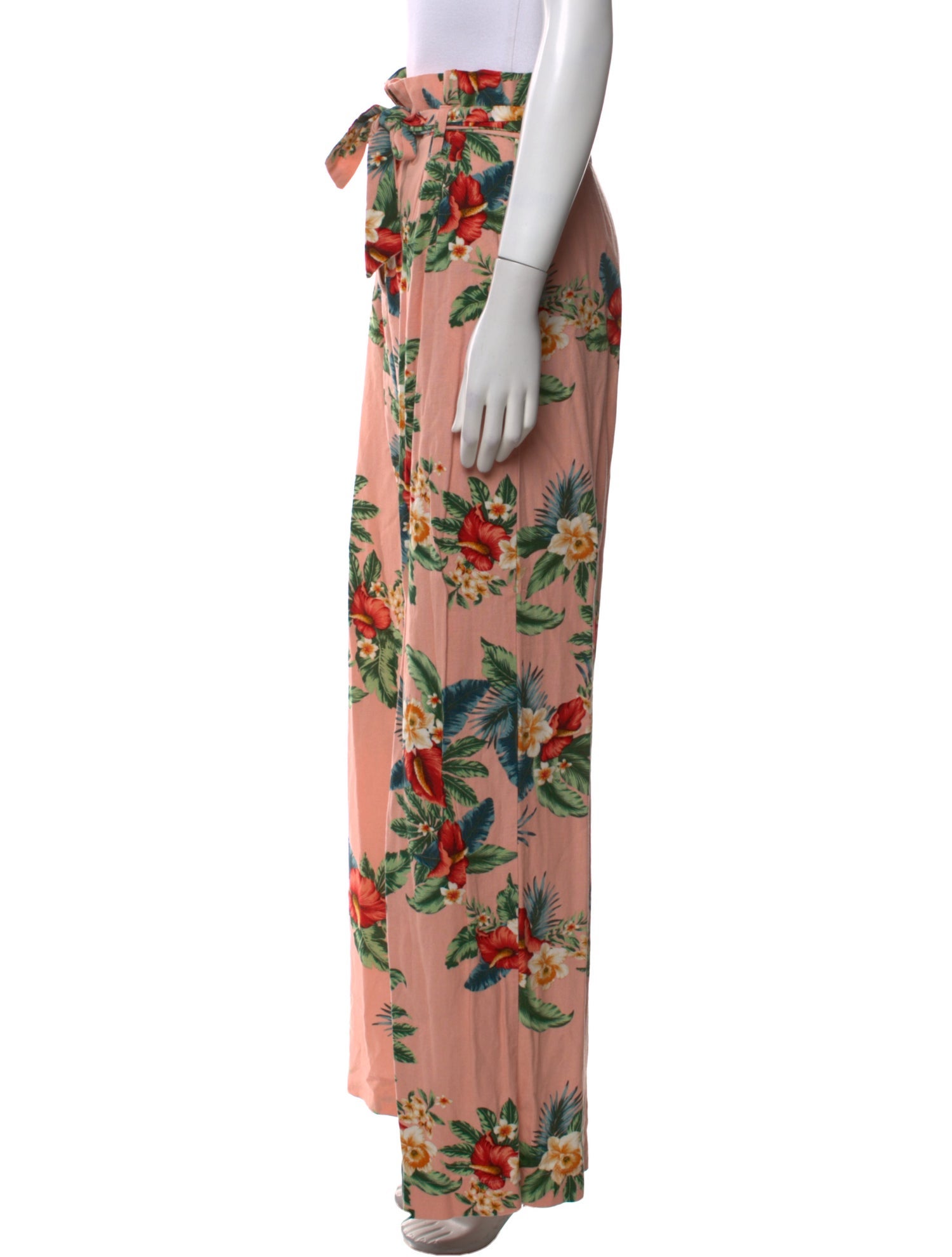 Farm Rio Floral Print Wide Leg Pants