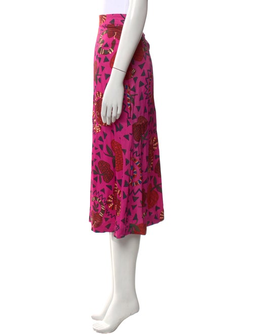 Farm Rio Floral Print Midi Length Skirt