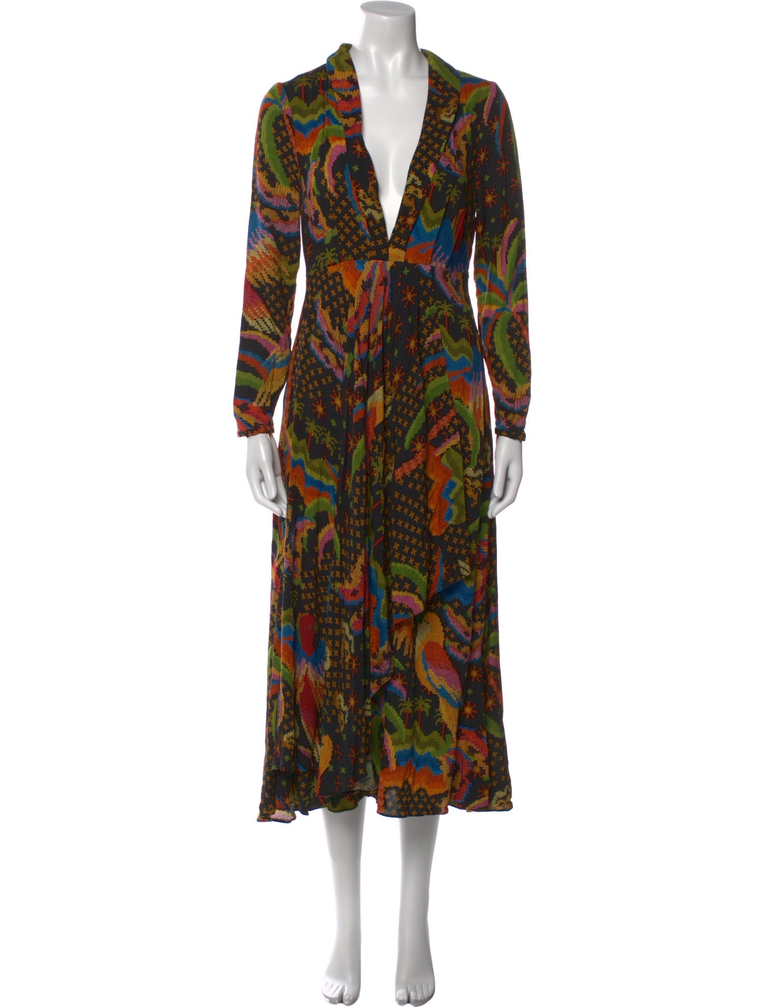Farm Rio Printed Long Dress w/ Tags