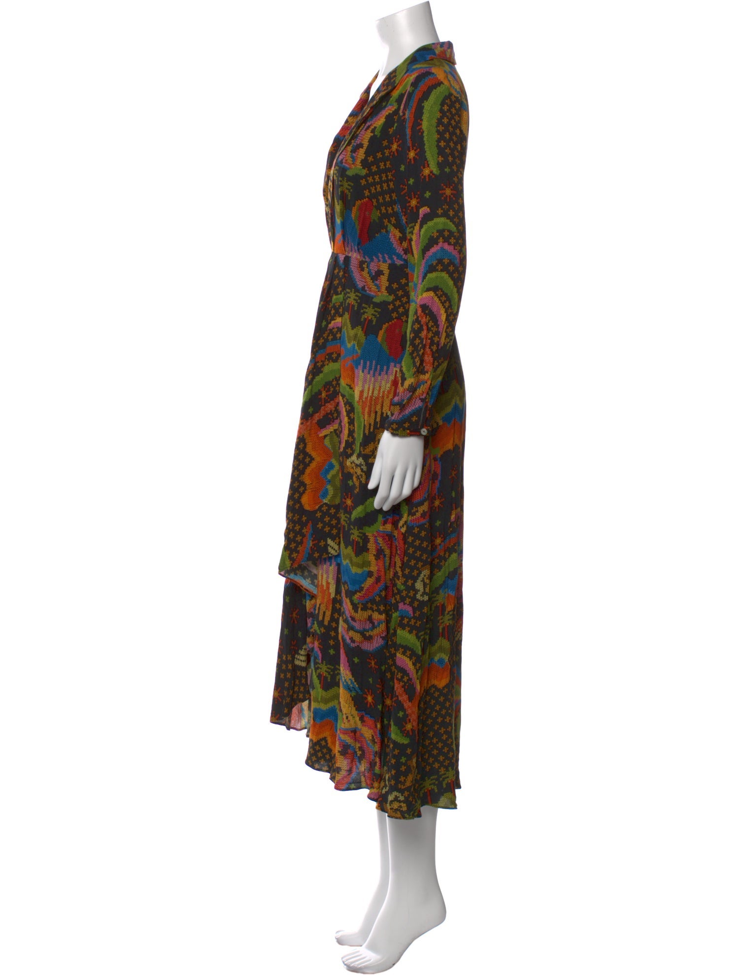 Farm Rio Printed Long Dress w/ Tags