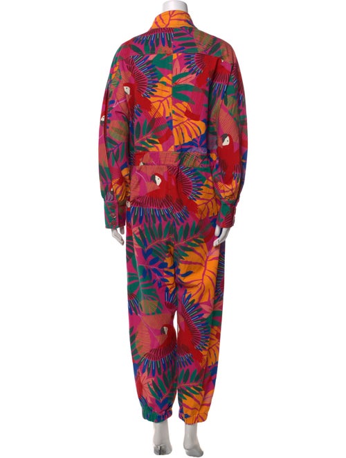 Farm Rio Printed Mock Neck Jumpsuit