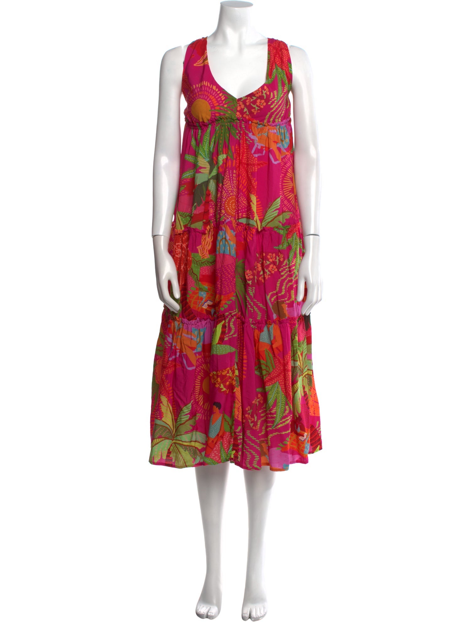 Farm Rio Printed Long Dress