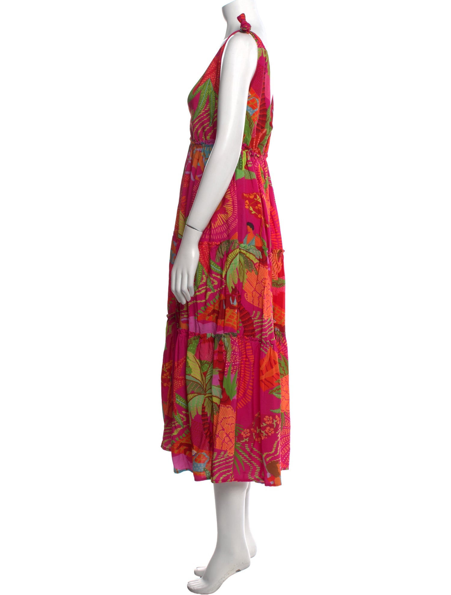 Farm Rio Printed Long Dress