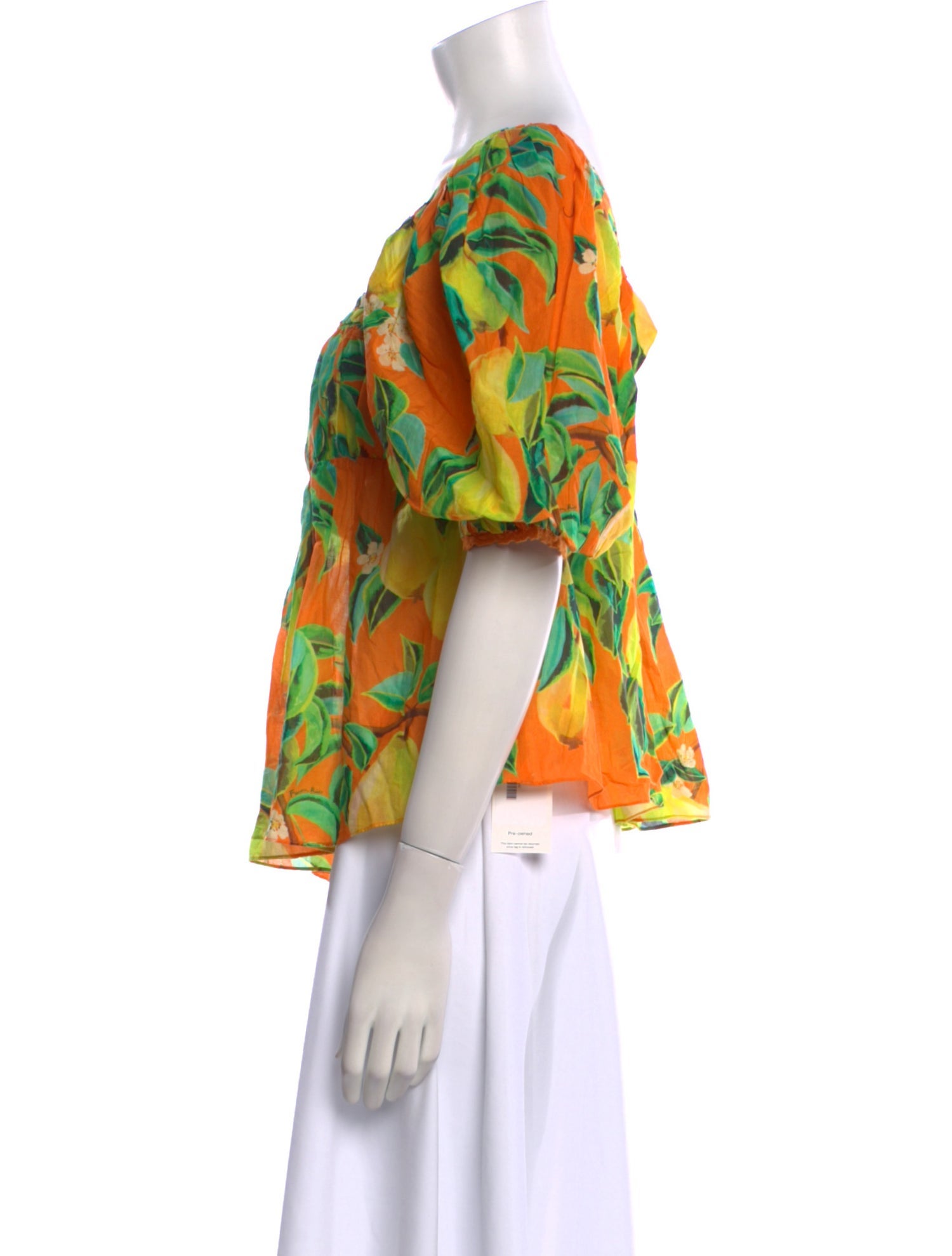 Farm Rio Floral Print Square Neckline Top