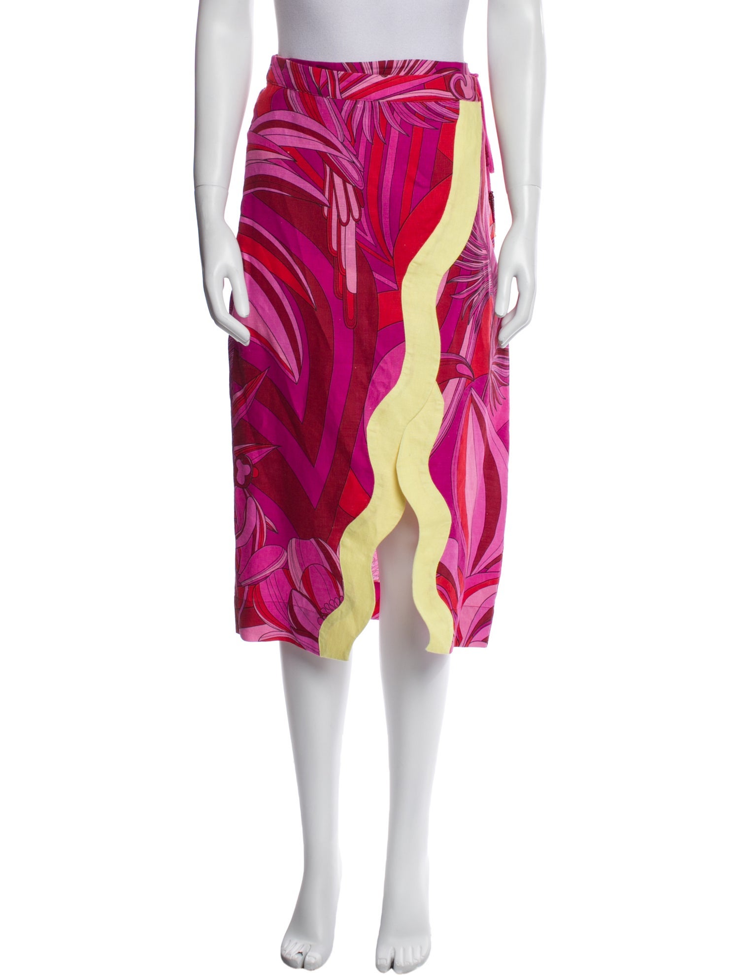 Farm Rio Linen Knee-Length Skirt