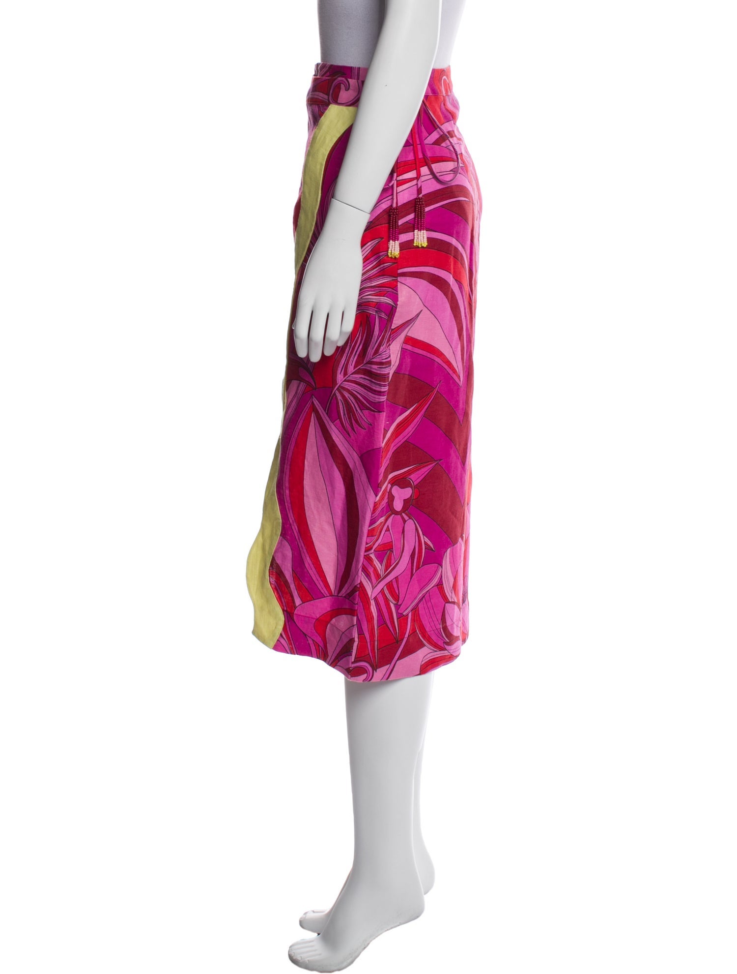 Farm Rio Linen Knee-Length Skirt