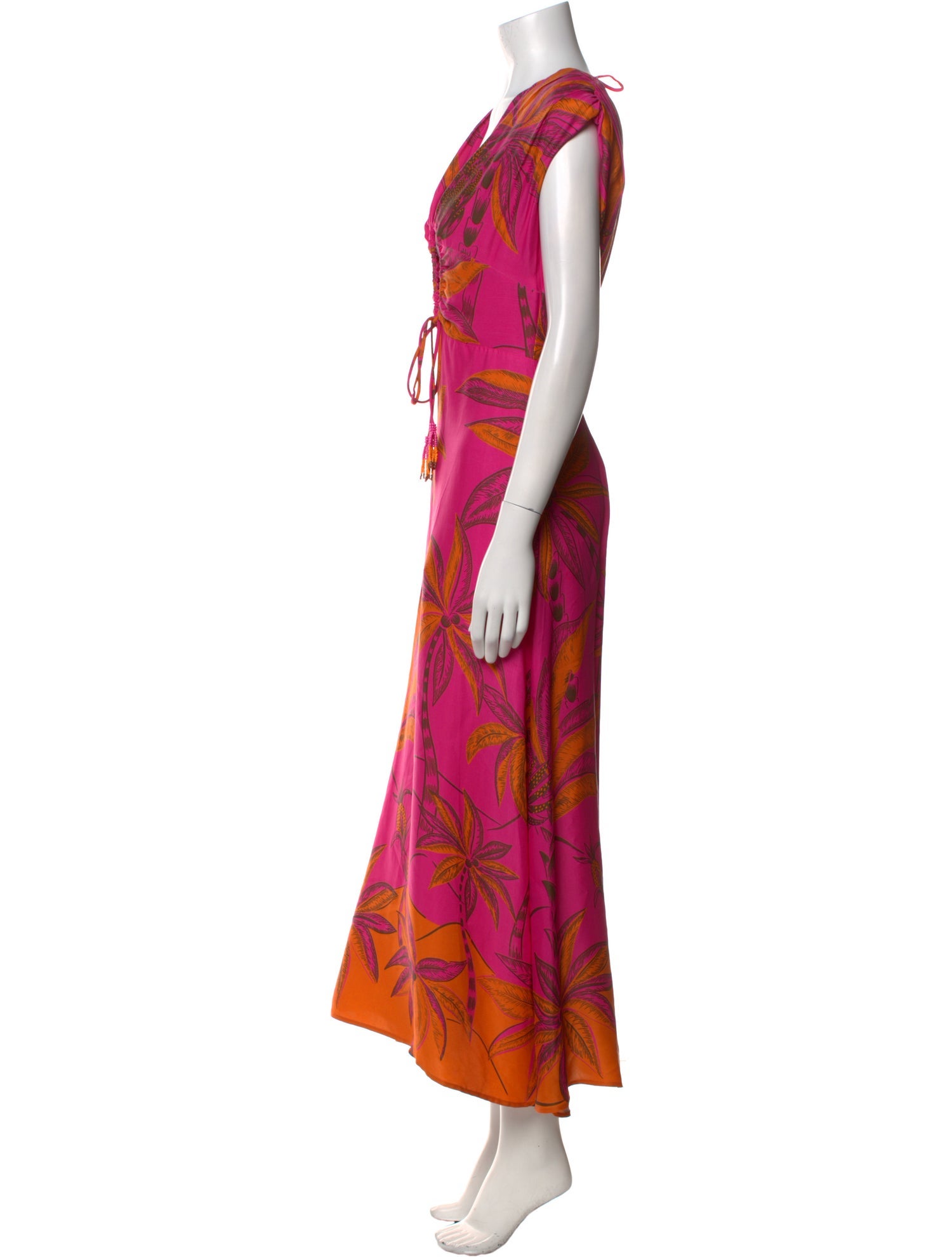 Farm Rio Floral Print Long Dress