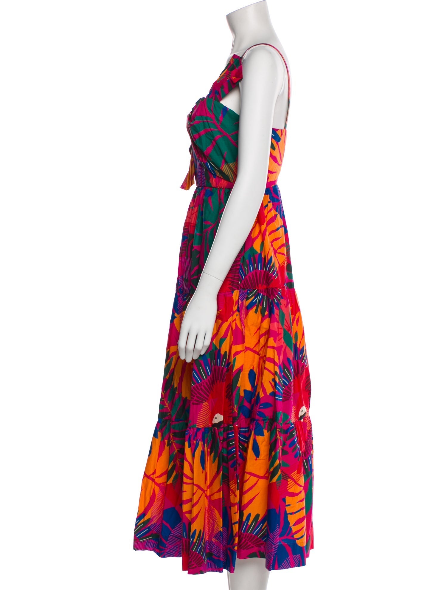 Farm Rio Floral Print Midi Length Dress w/ Tags