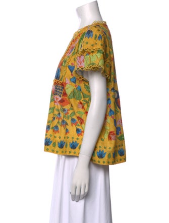 Farm Rio Floral Print Crew Neck T-Shirt