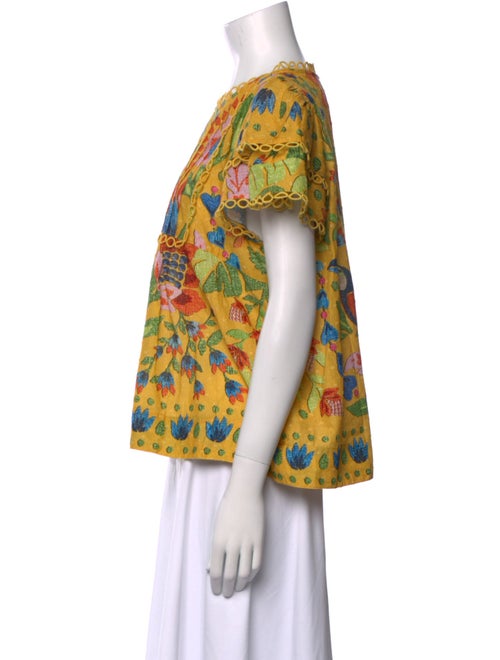 Farm Rio Floral Print Crew Neck T-Shirt